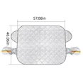 thumbnail image 3 of CxhicLuv Large Car Window Snow Cover, Universal Windshield Protector with Hood Cover, All-Weather Snow Shield for Car, Protection from Ice, Snow, Hail & UV Rays, Quick & Easy Installation, 3 of 8