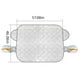 thumbnail image 3 of Protector de nieve para ventana de coche, gran tamaño, parabrisas, protector de nieve con cubierta de capó, universal para coche., 3 of 8