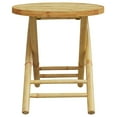 thumbnail image 4 of vidaXL 3 Piece Bistro Set Bamboo, 4 of 5
