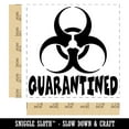 thumbnail image 2 of Quarantined Biohazard Symbol Self-Inking Rubber Stamp Ink Stamper - Black Ink - Large 1-1/2 Inch, 2 of 7