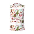 thumbnail image 6 of Lsque Snowflakes Santa Claus Print Men's Cotton Blend Sleeveless Muscle Shirts (S-3XL)- Moisture Wicking, Odor Protection, UPF 30+,3X-Large, 6 of 8