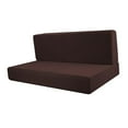 thumbnail image 5 of jiaping 4 Pieces Cushion Covers, RV Seat Covers, Easy Fitted Soft Dinette Cushion dark brown, 5 of 8