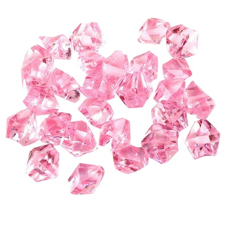 

Clearance! Fake Crystals 50PCS Acrylic Gems Clear Ice Rocks Plastic Diamonds Vase Rocks Centerpiece For Vase Fillers Party Table Scatter Wedding Display