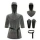 thumbnail image 1 of Camisas con mangas de codo lisas para hombre, pantalones cortos, jersey de cuello redondo, conjuntos de ropa de cosplay suaves y cómodos, blusa de poliéster para hombre, 1 of 8
