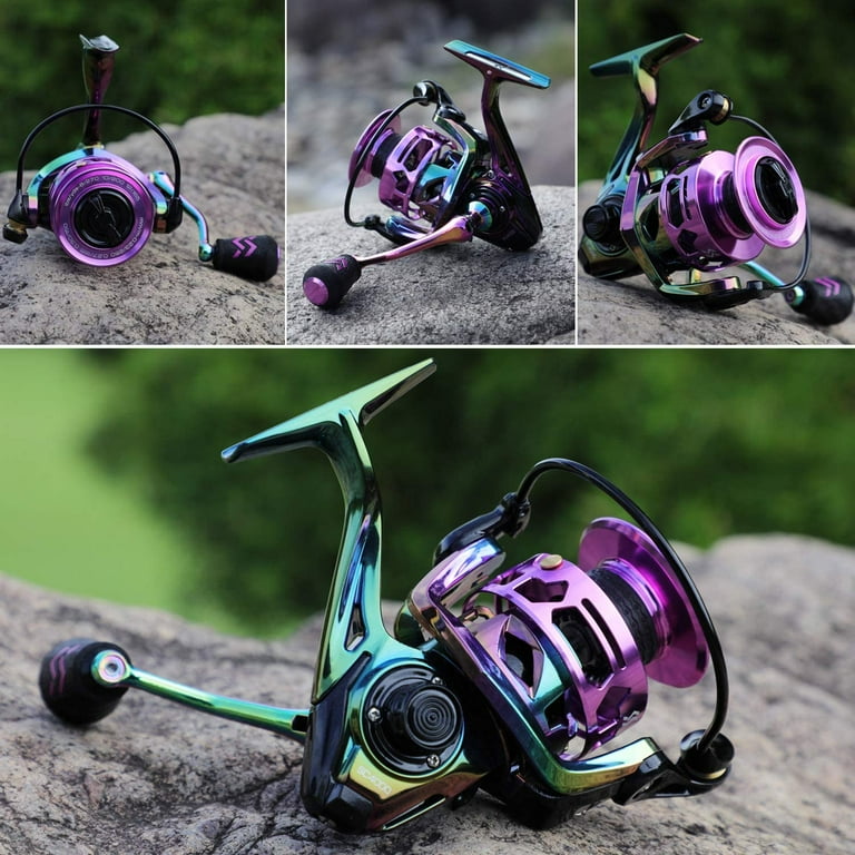 Sougayilang Fishing Reel Colorful Ultralight with Graphite Frame 6.0:1 High  Speed Spinning Reel 