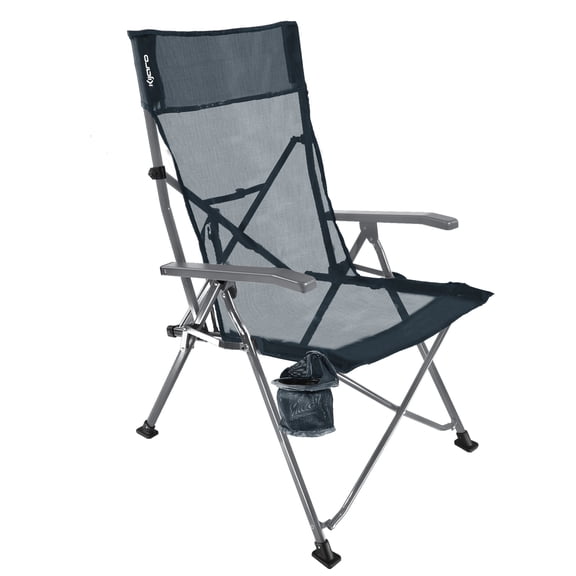 Kijaro Cross Air Foldable Camping Chairs with Carry Bag, Denali Gray