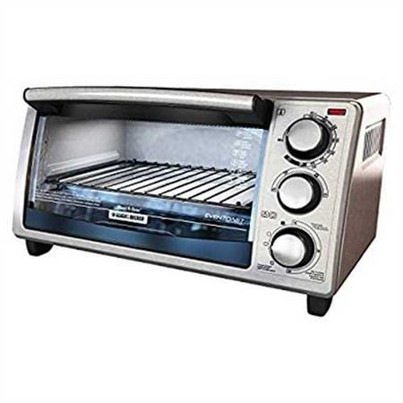 BLACK + DECKER 4 Slice Toaster Oven - Stainless Steel