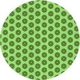 thumbnail image 1 of Ahgly Company Machine Washable Indoor Round Transitional Dark Lime Green Area Rugs, 6' Round, 1 of 7