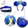 thumbnail image 5 of Fashion Blue Sequin Headband, Girls Minnie Ears Bow Hair Bands, Christmas Birthday Gift, 5 of 13