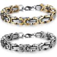 thumbnail image 1 of Glamon Mens Bracelet Gold Silver Color Royal Chain Bracelet For Men 6mm High Quality Stainless Steel Bracelets Fashion Jewellery Breslet For Men Acces, 1 of 5