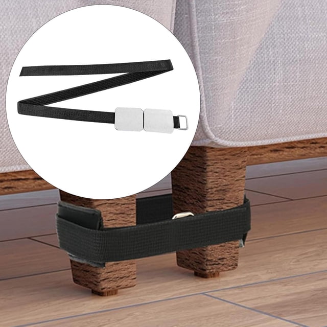 Correa de conector para sofá, clip para muebles, fácil de instalar con hebilla de metal, nailon universal, no requiere herramientas, abrazadera para