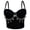 02#Black, variant on Women's Rhinestone Tassel Corset Top, Spaghetti Straps Sexy Underwire Bustier Halloween Camisoles Tops