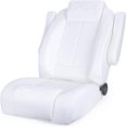 thumbnail image 4 of NORTHCAPTAIN Premium Reclining Pontoon High Back Captain's Chair Boat Bucket Seat with Armrest,White, 4 of 5