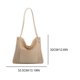 thumbnail image 2 of Bolso Paja Playa Verano Hombro Vacaciones Viaje Bolso Para Mujer Blanco, 2 of 9