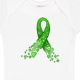 thumbnail image 4 of Inktastic Mental Health Awareness Ribbon with Green Hearts Boys or Girls Baby Bodysuit, 4 of 5