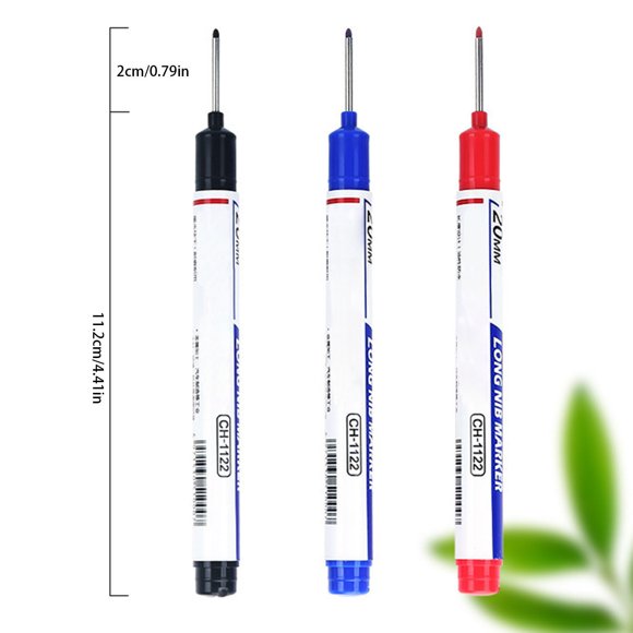 JJKBVCLO Long Head Deep Hole Marker 2025 Markers Carpenter Ink Marker Pens Upgrade Colorful Carpenter Pen Construction Markers Marking Tool For Bathroom Woodworking 8ml