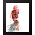 thumbnail image 2 of Shefranov, Olga 12x14 Black Modern Framed Museum Art Print Titled - Rooster, 2 of 5