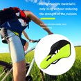 thumbnail image 4 of Soidarity Asiento de sillín de bicicleta de carretera Diseño hueco Asiento de cojín de cuero de PU transpirable Accesorio de ciclismo de carretera Ciclismo verde Soidarity OD000144-05B, 4 of 6