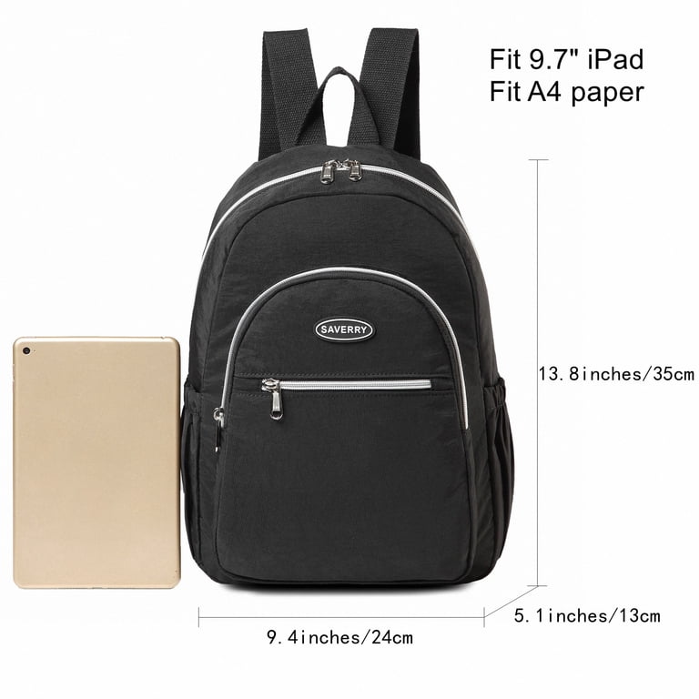 SAVERRY Lightweight Mini Backpack, Small Nylon Crossbody Purse, Anti-Theft  Bag for Women, Black - Walmart.com