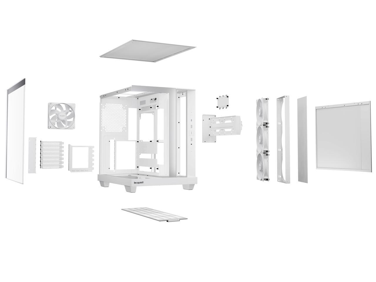 Be Quiet Light Base 500 LX White Light Base 500 LX White White ABS / Steel / Tempered Glass ATX / M-ATX / Mini-ATX case