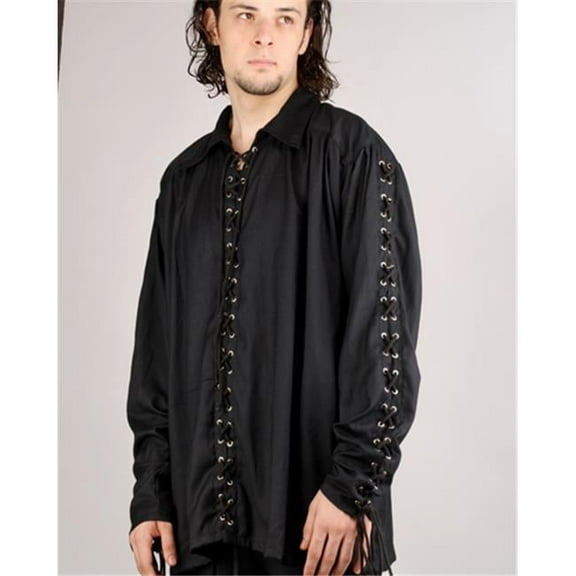 C1070 Bully Hayes Shirt, Black - Small & Medium