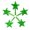 Green, variant on National Artcraft MINI Traditional Plastic Star for Ceramic Christmas Trees - Aqua (Pkg/5)