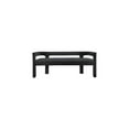 thumbnail image 4 of Meridian Furniture Athena Boucle Fabric Bench with Boucle Fabric and Rounded Back, Black, 4 of 6
