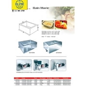 NSF 14 in. Countertop Electric Food Warmer, Buffet Warmer, Buffet Food Warmer With Faucet, Stainless Steel
