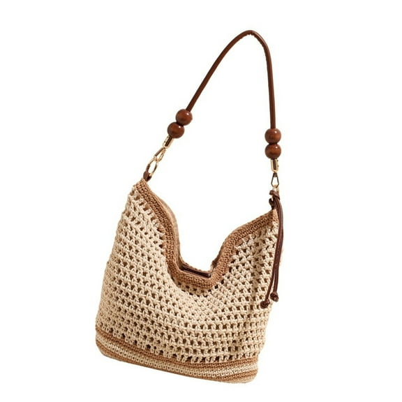 All-matching Crossbody Bag for Women Casual Handbag Straw Beach Bag Shoulder Bag Large Capacity Messenger Bag Daily Bag
