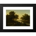 thumbnail image 2 of Alexandre Calame 14x11 Black Modern Framed Museum Art Print Titled - Landscape (1830 - 1845), 2 of 5