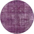 thumbnail image 1 of Ahgly Company Indoor Round Mid-Century Modern DarkMagenta Purple Oriental Area Rugs, 3' Round, 1 of 6