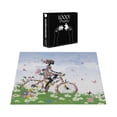 thumbnail image 3 of Ambesonne Outdoor Jigsaw Puzzle Durable Cardboard, Vintage Romantic Bike, 1000 pcs, Multicolor, 3 of 5