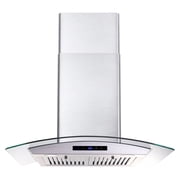 30 in. Ducted Wall Mount Range Hood Kitchen Hood Stainless Steel with Touch Control LED Light