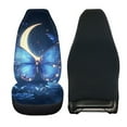 thumbnail image 2 of Jeiento Butterfly Car Seat Covers Front Seats Moon Front Bucket Seat Covers Elastic Seat Protector Cushion Covers Automotive Accessories Interior Decoration for SUV Van Truck Sedan, 2 of 6