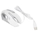thumbnail image 2 of Ratón con cable y puerto USB para juegos, oficina, negocios, luminoso, óptico, accesorios para computadora, blanco, 2 of 14