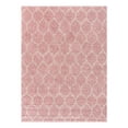 thumbnail image 3 of Unique Loom Trellis Shag Collection Area Rug - Ruby (9' x 12' Rectangle Light Pink/Ivory), 3 of 12