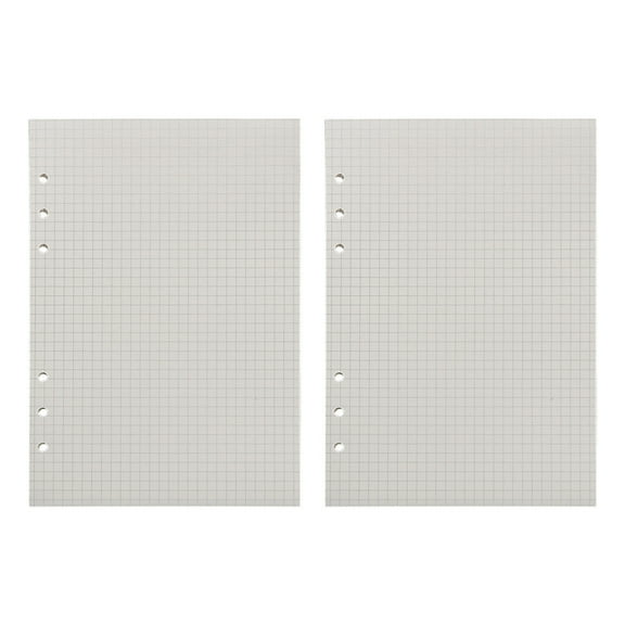 CMrtew A5 Blank Refill Paper, A5 Loose Leaf Paper 6 Hole Notebook Refills for 6 Ring Refillable Binder Notebook Planner Diary Journals Painting -Blank Pages,90 Sheets/180 Pages