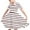 Brown, variant on Toddler Girls Summer A-Line Dress Cute Striped Swing Dress Toddler Kids Short Sleeve Stretchy Dress Toddler Girls Clothes