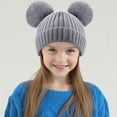 thumbnail image 4 of Ugoldhm Baby Winter Beanie Hat - Warm Fleece Lined Cap with Plush Ball for Newborns to 1 Years, 4 of 6
