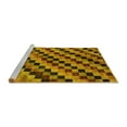 thumbnail image 2 of Ahgly Company Machine Washable Indoor Rectangle Oriental Yellow Modern Area Rugs, 7' x 9', 2 of 4