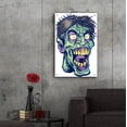 thumbnail image 6 of Epic Art 'Zombie Pattern Head 15' by Flyland Designs, Acrylic Glass Wall Art, 24"x36", 6 of 8