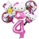 thumbnail image 1 of Juego de Globos de helio de Hello Kitty de dibujos animados para niños, decoración de fiesta de cumpleaños, Globos de aire, número de 32 pulgadas, Baby Shower, Niña, 1 of 4