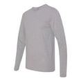 thumbnail image 2 of Next Level - Unisex Cotton Long Sleeve T-Shirt - 3601 - Heather Grey - Size: XS, 2 of 3