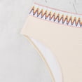 thumbnail image 5 of Ohufall Women's Bikini Sets Colorblock Trim 2 Piece Swimsuit High Waisted Bathing Suits for Women Scoop Neck Adjustable Spaghetti Straps Bikini Swimwear, 5 of 7