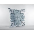 thumbnail image 3 of 28" Blue Floral Forest Indoor Outdoor Throw Pillow, 3 of 4