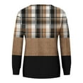 thumbnail image 5 of Jienlioq Hauts pour Femmes Mode Chandail Décontracté à Manches Longues à Col Rond Imprimé Hauts Blouse, 5 of 5