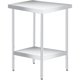 thumbnail image 1 of Qinaqin 24 x Inches Stainless Steel Prep Mesa con Ajustable Undershelf Commercial cm de Alturaeavy- Profundidaduty para Outdoor Use en Restaurants Alturaotels etc, 1 of 7