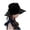 Black, variant on Ticikt Women Large Size Casual Fashion Sun Hat Light Proof Heat Insulating Breathable Sun Hat,Color:Yellow