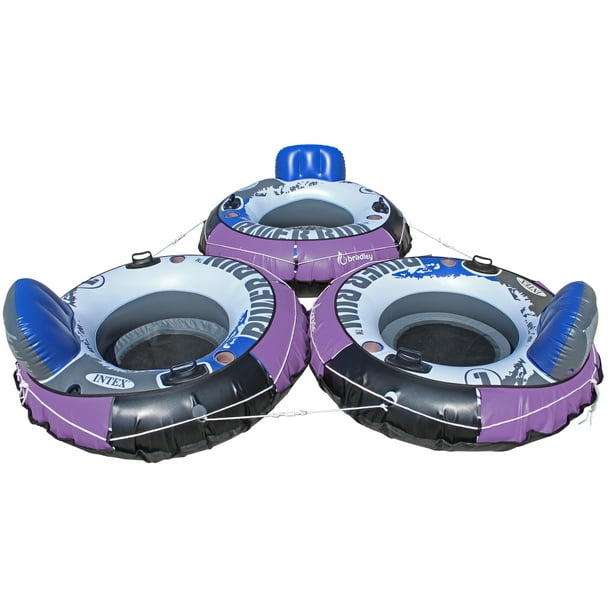 Heavy Duty River Run Tube with Cover (3 Pack) Floating Lounger