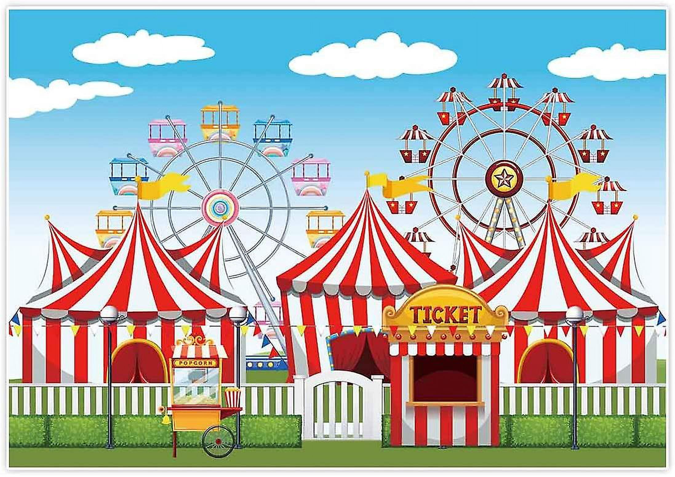 GYA Telón De Fondo Rojo De Circo Para Parque De Atracciones, Tiendas De Campaña Stratus